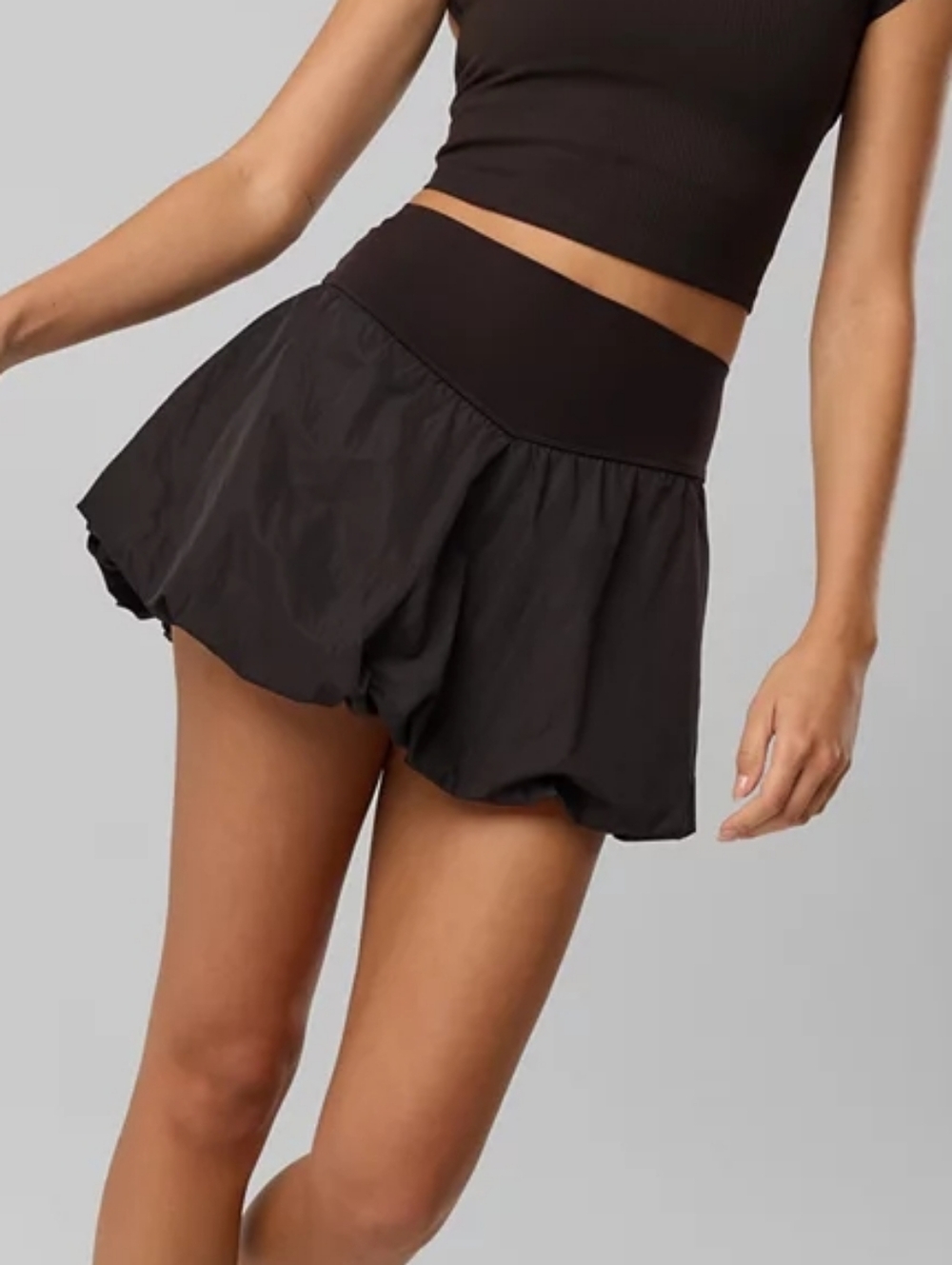 Offline By Aerie Real Me Bubble Skort Womens XL Black
